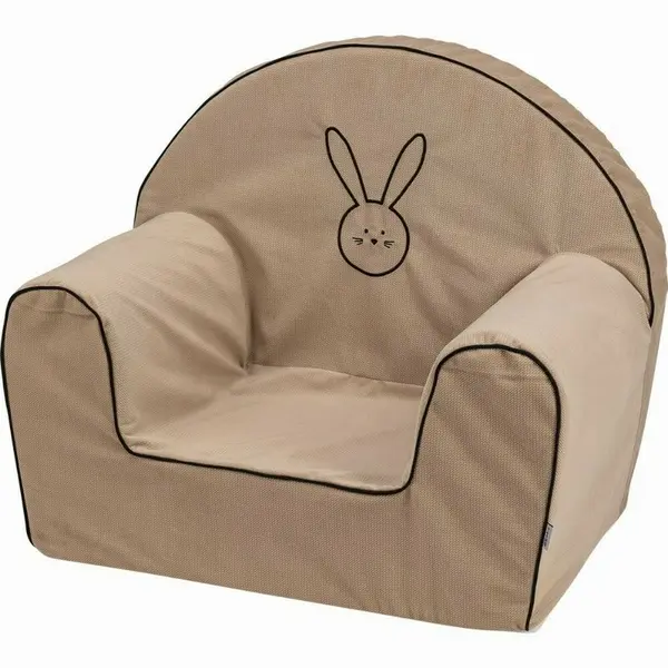 Fotoliu din burete pentru copii Bubaba Bunny Bej 9 luni-5 ani