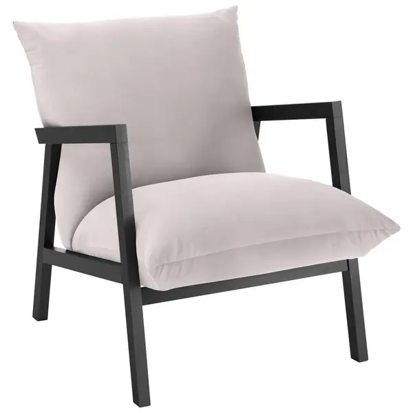 Fotoliu din textil, gri deschis