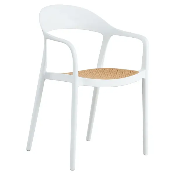 Fotoliu Ember pakoworld cu protectie UV PP bej-alb 52,5x56,5x81cm Fotoliu Ember pakoworld cu protecție UV PP bej-alb 52,5x56,5x81cm