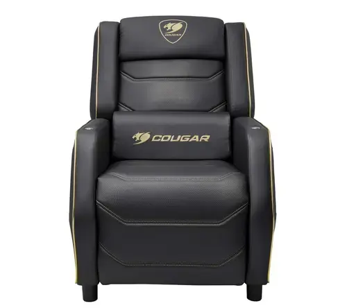 Fotoliu Gaming COUGAR Ranger Pro Royal, Max 160 kg, Ajustabil, USB Type-C (Negru/Galben)
