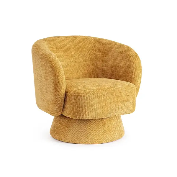 Fotoliu JULIENNE MUSTARD SWIVEL - Mustard