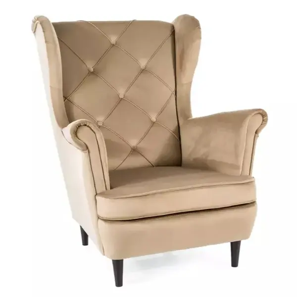 Fotoliu LADYBIRD VELVET - Beige