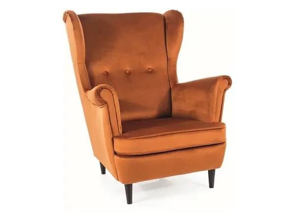 Fotoliu Lord velvet cinnamon/wenge Blu4215