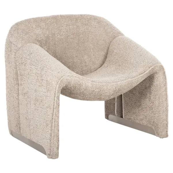 Fotoliu MEMPHIS BOUCLE - Cream