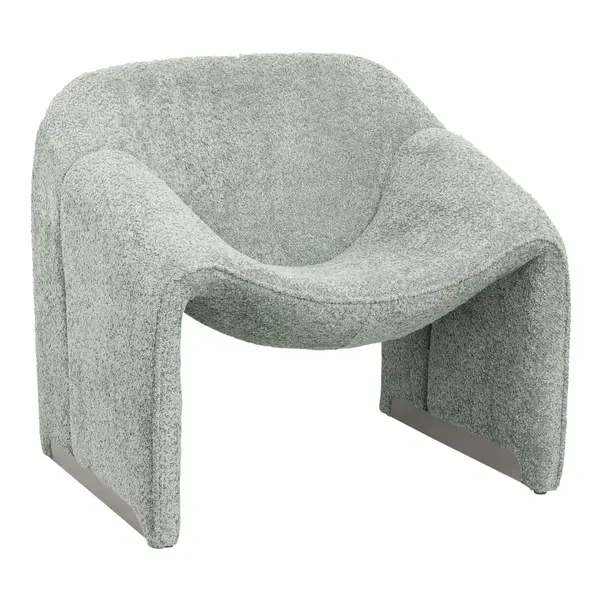 Fotoliu MEMPHIS BOUCLE - Verde