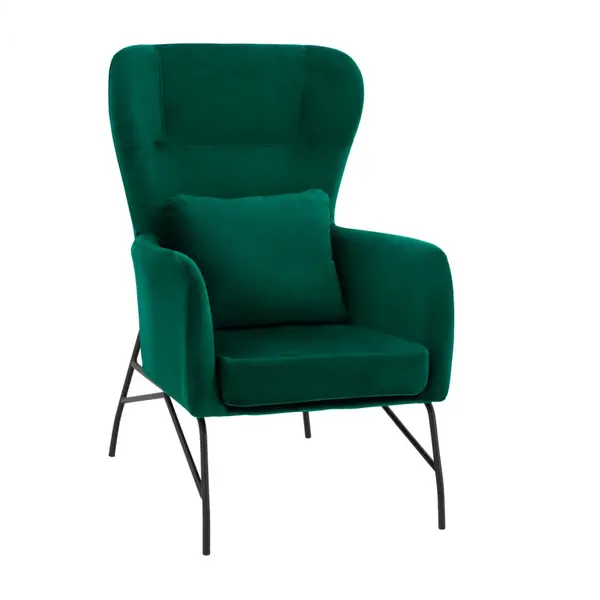 Fotoliu OMELY VELVET - Verde