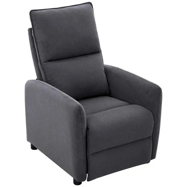 Fotoliu Pentru Televizor din lemn, metal, plastic, textil, gri închis