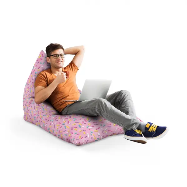 Fotoliu Puf Bean Bag tip Lounge Glazed sprinkle