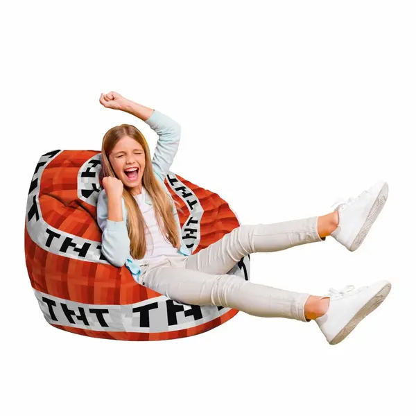 Fotoliu Puf Bean Bag tip Para L Minecraft TNT