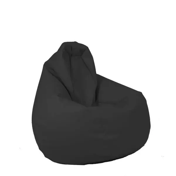 Fotoliu puf copii, Nirvana Light Pufrelax, Material Piele ecologica - Dark Grey