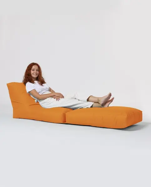 Fotoliu puf de gradina Siesta Portocaliu 180x55x40 cm