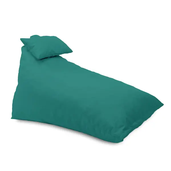 Fotoliu puf, Pufrelax Kudos, perna inclusa, material impermeabil - Turcoaz