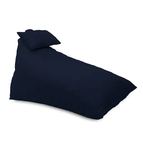 Fotoliu puf, Pufrelax Kudos, perna inclusa, material impermeabil - Bleumarin