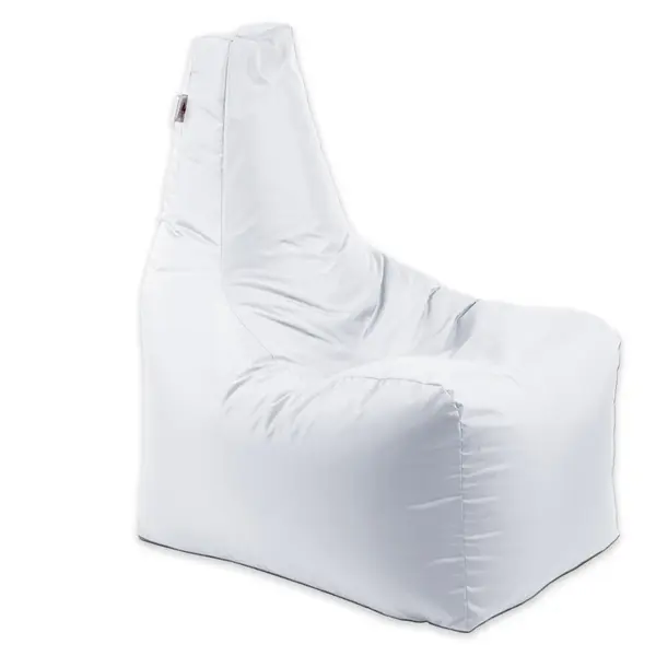 Fotoliu puf, Sunlounger EVO XL, umplutura de burete Memory Mix, material impermeabil - Alb