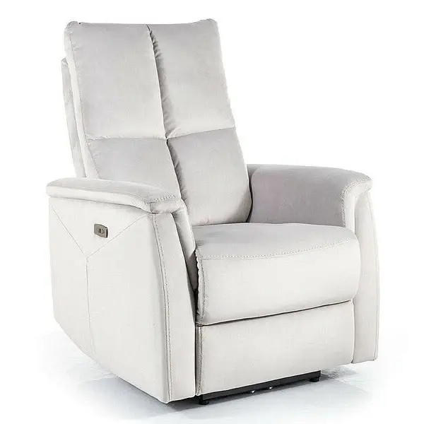 Fotoliu rabatabil NARA VELVET - Grey