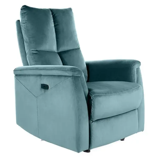 Fotoliu rabatabil NARA VELVET - Verde