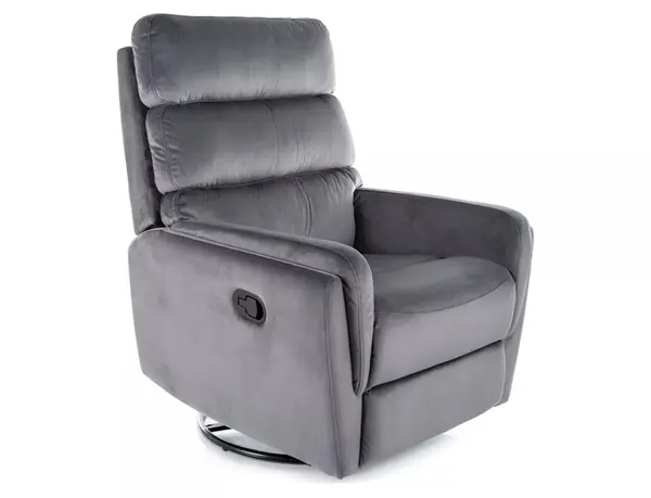 Fotoliu recliner Argos velvet gri Blu14