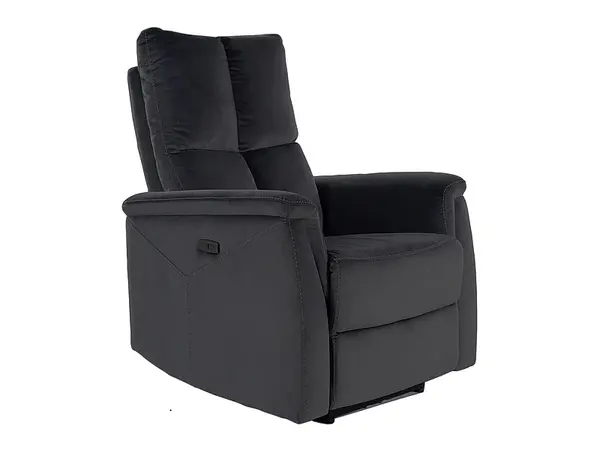 Fotoliu recliner Neptun velvet negru Blu19