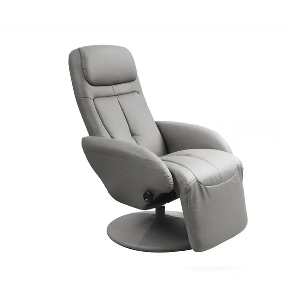 Fotoliu recliner tapitat Optima gri - H 84-101 cm
