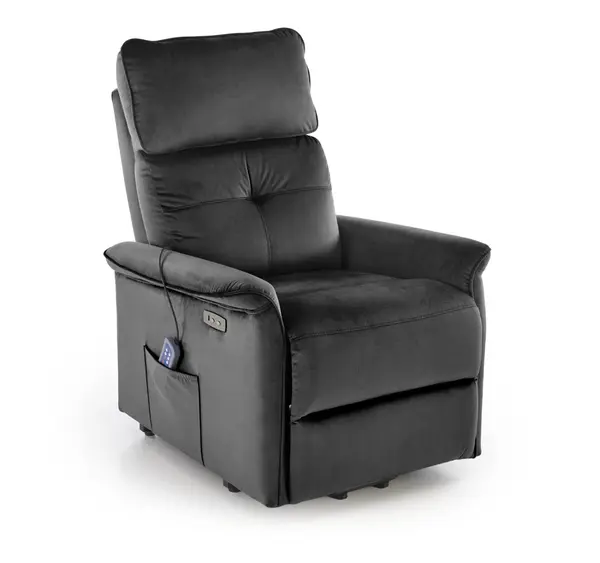 Fotoliu Semir 2 velvet negru