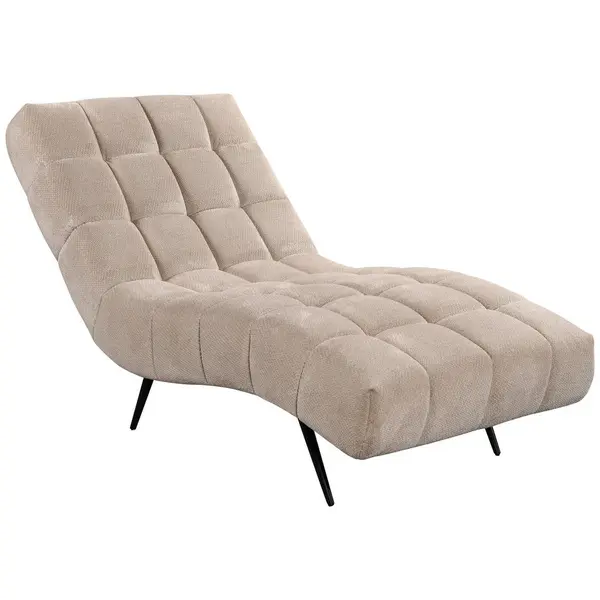 Fotoliu Șezlong De Relaxare in textil crem
