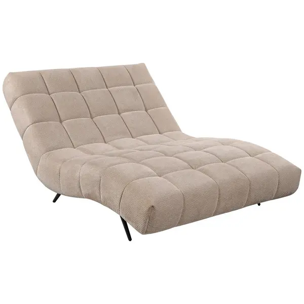 Fotoliu Șezlong De Relaxare in textil crem