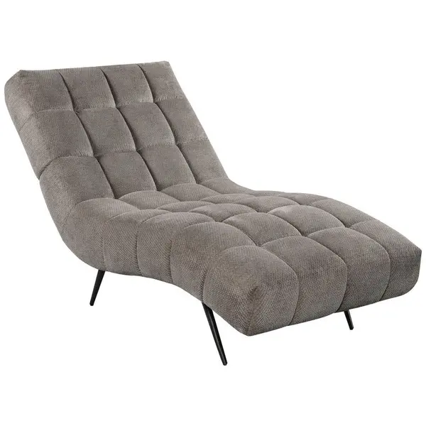 Fotoliu Șezlong De Relaxare in textil gri