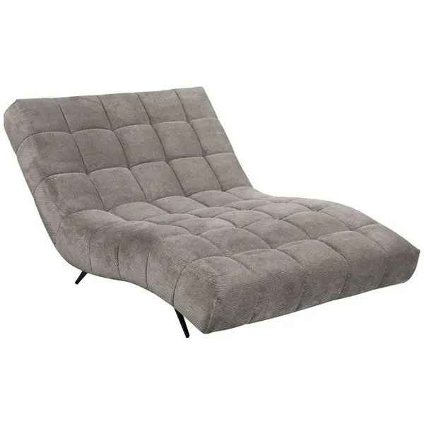 Fotoliu Șezlong De Relaxare in textil gri