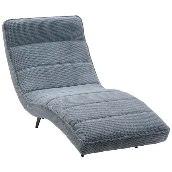 Fotoliu Șezlong De Relaxare in textil gri albastru