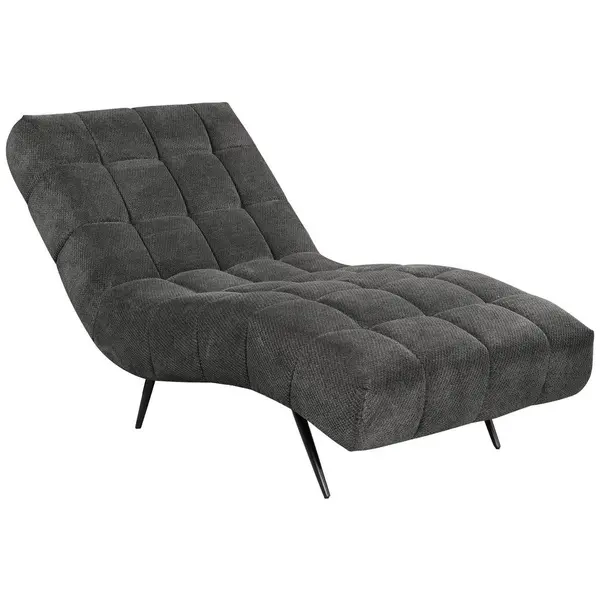 Fotoliu Șezlong De Relaxare in textil gri închis