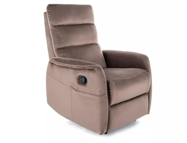 Fotoliu Solon M cu functie de masaj velvet cappuccino Blu38
