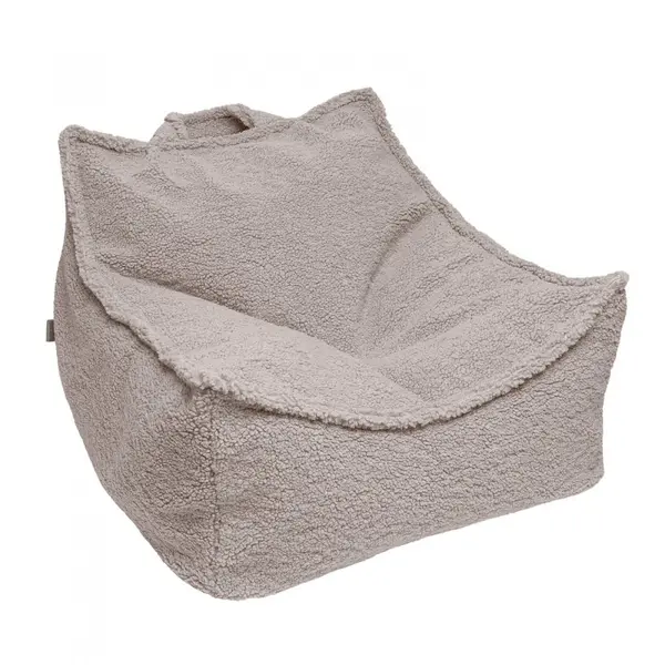 Fotoliu tip puf pentru copii MeowBaby bearly Sako bag gri deschis