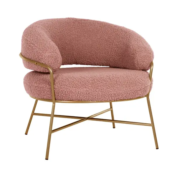 Fotoliu TRESS BOUCLE GOLD - Roz