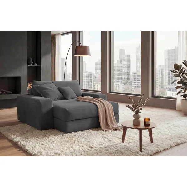 Fotoliu Xxl din textil, antracit