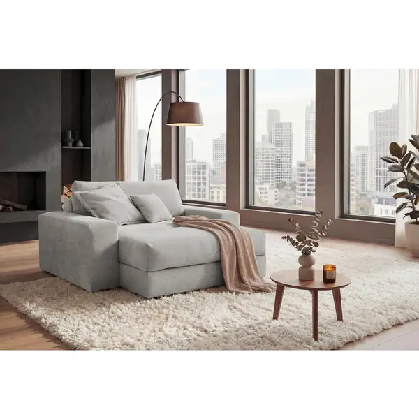 Fotoliu Xxl din textil, bej