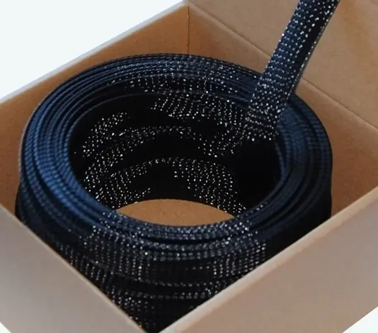 Four Connect 4-NS100M-BL6, Tresa Nylon Protectie Cablu Neagra, 6/12 mm, Rola 100 m