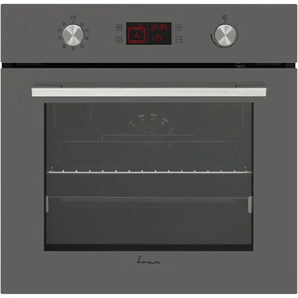Fram Cuptor incorporabil Fram FBO-V659GCDRC-GVG, Electric, 69 l, Autocuratare catalitica, Clasa A, Timer Digital, Display Touch+Butoane, Grill, Iluminare, Blocare display, Sticla gri victoria