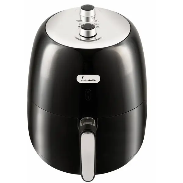 Fram Friteuza cu aer cald FRAM FAF-1500BK, 1500W, 3.2L, vas detasabil anti-adeziv, termostat reglabil 80-200˚C, temporizator 30 min, protectie supraincalzire, Negru