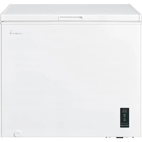 Fram Lada frigorifica Fram FCF-M198DINVCE++, 198L, Clasa E, Convertibila frigider/congelator, Compresor inverter, Control electronic, Display, Lumina led, 1 cos din plastic, Rezistenta la frig, Alb