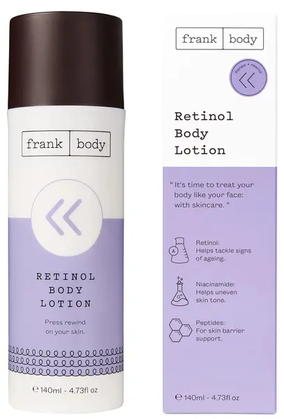Frank Body Loțiune pentru corp cu retinol, 140 ml
