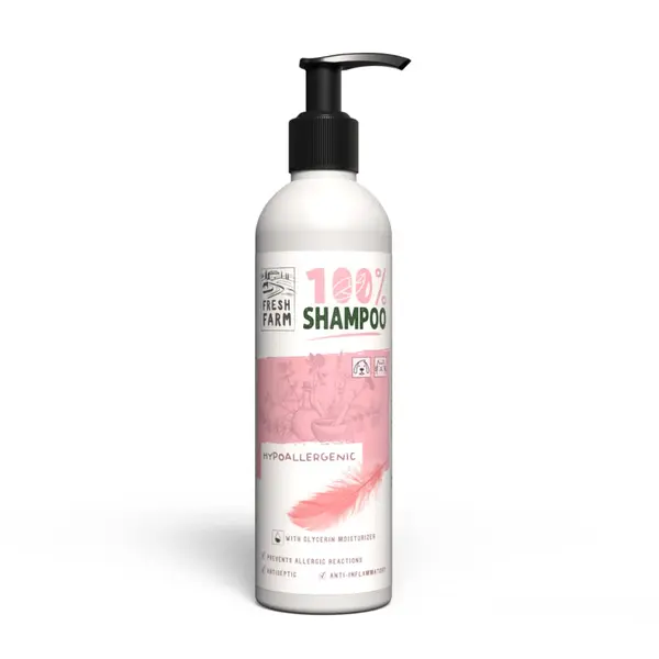 FRESH FARM Hypoalergenic, XS-XL, șampon câini, hipoalergenic, flacon, 250ml