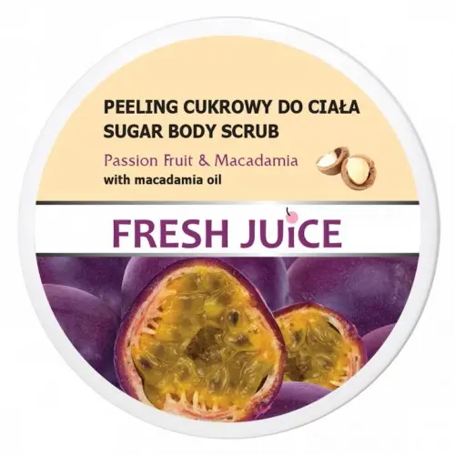 Fresh juice scrub de corp cu fructul pasiunii si macadamia, 225ml Zephyr Labs