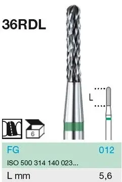 Freza de taiat coroane 36RDL