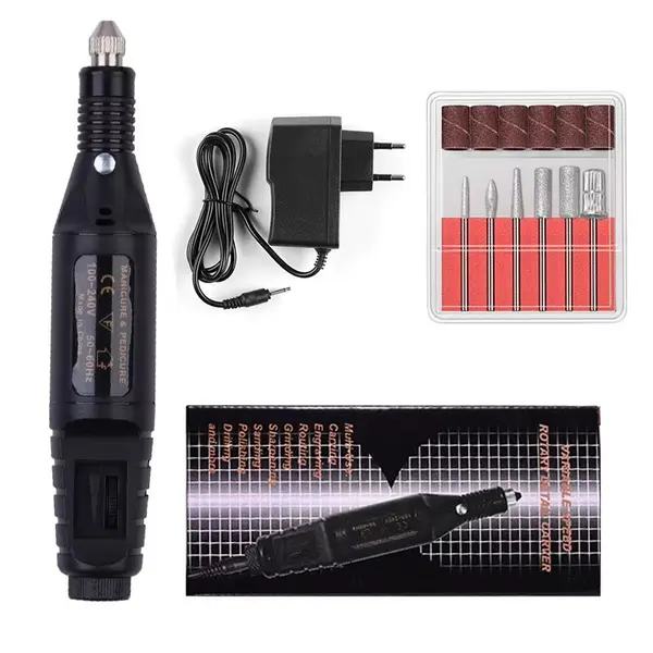 Freza Unghii Semiprofesionala, 20000 Rpm, 6 capete, FZ001