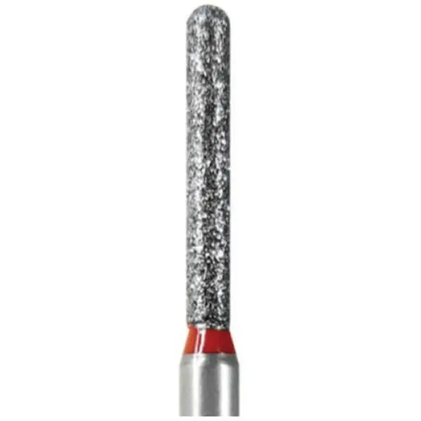 Freze Diamantate Stomatologice, Cilindru Rotunjit, 141-016 M, Granulatie Medie, pentru Turbina, 5 Bucati