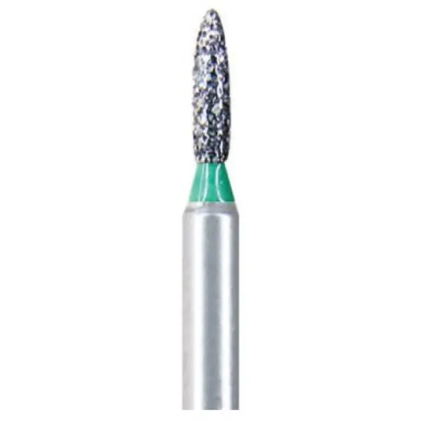Freze Diamantate Stomatologice, Flacara, 247-007 F, Granulatie Fina, pentru Turbina, 5 Bucati