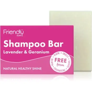 Friendly Soap Natural Shampoo Bar Lavender & Geranium săpun natural pentru păr