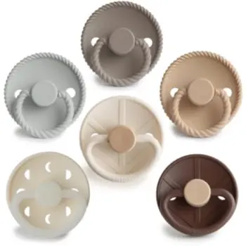 FRIGG 6-Pack Pacifiers Round Silicone Size 2 suzetă