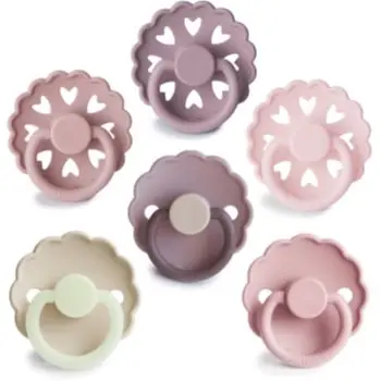 FRIGG 6-Pack Pacifiers Round Silicone Size 2 suzetă