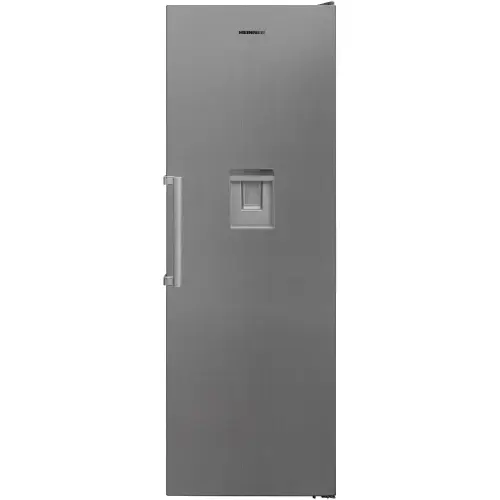 Frigider cu 1 usa Heinner HF-V401NFXWDE++, 389 l, No Frost, Control electronic, Dozator de apa, Iluminare LED, Clasa E, H 186 cm (Inox)